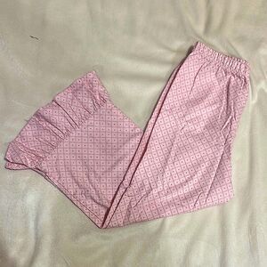 EUC just ducky Pink patterned Ruffled Pants size 5